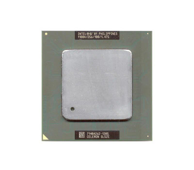 Intel Celeron 1.10GHz processor for Socket PPGA370, SL5ZE, 256KB L2 Cache, 100MHz FSB, CPU for desktop computers