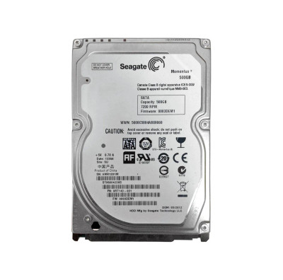 Seagate Momentus 500GB 7200RPM SATA 3Gb/s 16MB Cache CE 2.5-Inch Hard Drive for laptops