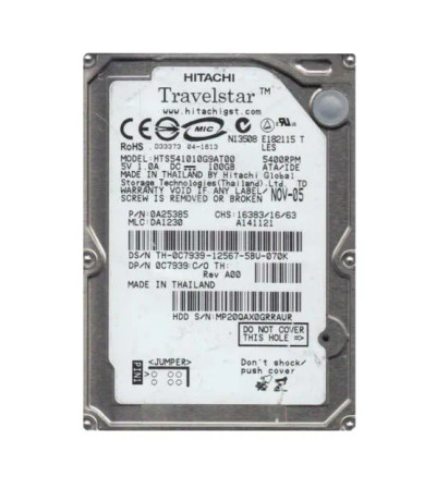 0A25385 - Hitachi 100GB 5400RPM 2.5" IDE 8MB HDD