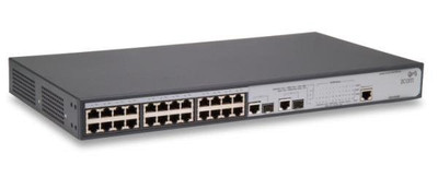 HP BaseLine 2426 Plus 24-Port Fast Ethernet Switch - 3CBLSF26PWRH-UK - Wall-mountable for small office networks