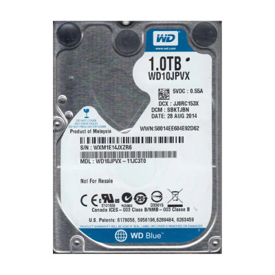 Western Digital Blue 1TB 5400RPM SATA 6Gb/s 8MB Cache 2.5 HDD for laptops