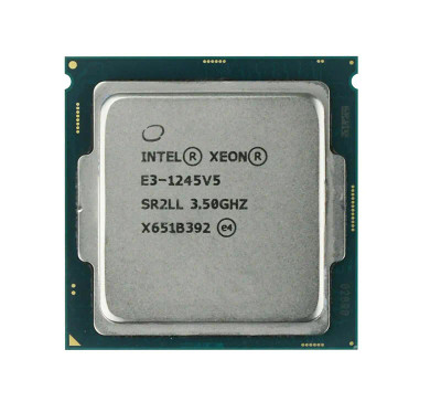 Intel Xeon E3-1245 v5 Quad Core 3.50GHz Processor for FCLGA1151 Socket, SKU: CM8066201934913, compatible with server use