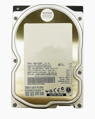 MAH3182MC - Fujitsu 18.2GB 10000RPM Ultra160 SCSI 3.5" HDD