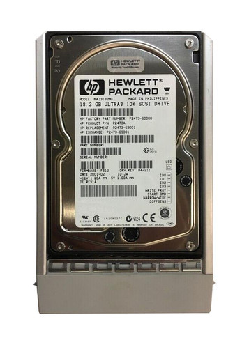 HP 18.2GB 10000RPM Ultra160 SCSI Hot Swappable LVD 80-Pin Hard Drive for ProLiant DL360p Gen8 Servers