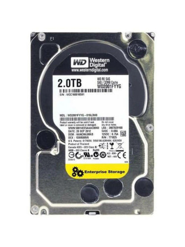 WD2001FYYG-01SL3W0 - Western Digital 2TB 7200RPM SAS 6Gb/s 3.5" HDD