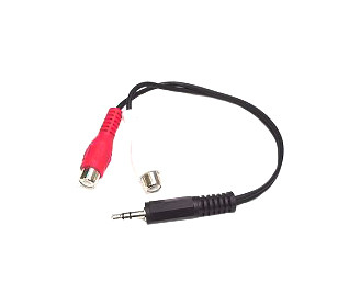 MUMFRCA - StarTech 6in 3.5mm Male to 2x RCA Female Cable