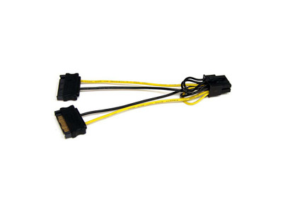 SATPCIEX8ADP - StarTech 6in SATA to 8-Pin PCIe Power Cable