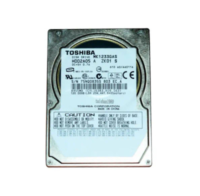MK1233GAS - Toshiba 120GB 4200RPM IDE 2.5" Hybrid HDD