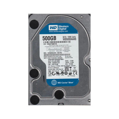 WD5000AAKS-00A782 - Western Digital 500GB 7200RPM SATA 3Gb/s 16MB 3.5" HDD
