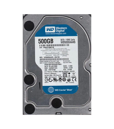 WD5000AAKS-00A7B2 - Western Digital 500GB 7200RPM SATA 3.5-Inch HDD