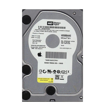 WD5000AAKS-40YGA0 - Western Digital 500GB 7200RPM SATA 3Gb/s 16MB 3.5" HDD