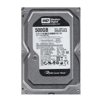 WD5001AALS-00F41A0 - Western Digital 500GB 7200RPM SATA 3.5" HDD
