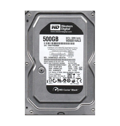 WD5001AALS-00LWTA0 - Western Digital 500GB 7200RPM SATA 3.5" HDD