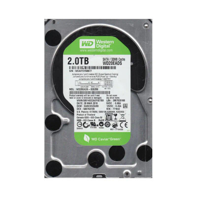 WD20EADS-32S2B0 - Western Digital 2TB 5400RPM SATA 3Gb/s 32MB 3.5" HDD