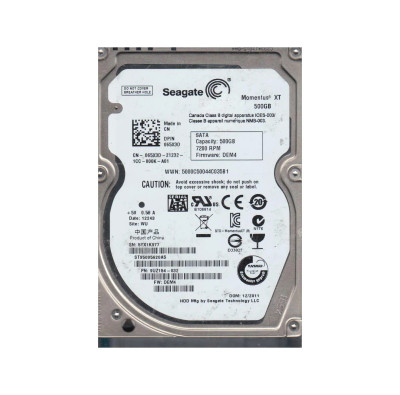 9UZ154-032 - Seagate 500GB SATA 7200RPM 2.5" 32MB HDD