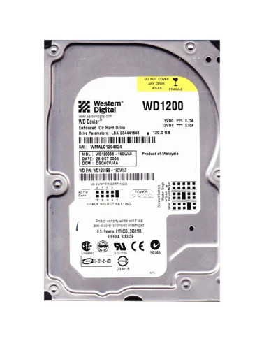 Western Digital Caviar 120GB EIDE Hard Drive for Desktop Computers