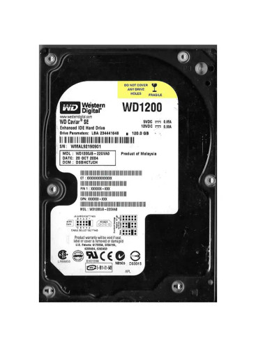 WD1200JB-22GVA0 - Western Digital 120GB 7200RPM EIDE 8MB 3.5" HDD