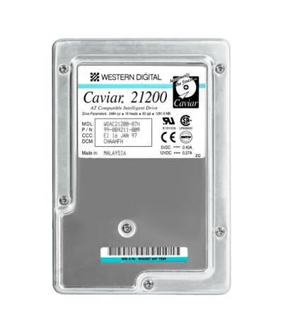 WDAC2120007 - Western Digital 1.2GB 5200RPM EIDE 3.5" HDD
