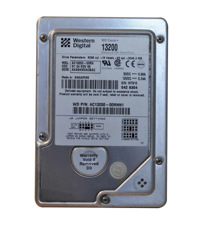 AC13200 - Western Digital 3.2GB 5400RPM EIDE 3.5" HDD