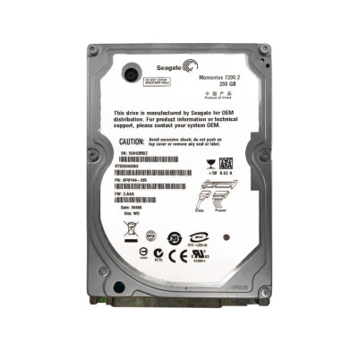 Seagate ST9200420AS Momentus 7200.2 200GB SATA 3Gb/s 2.5HDD