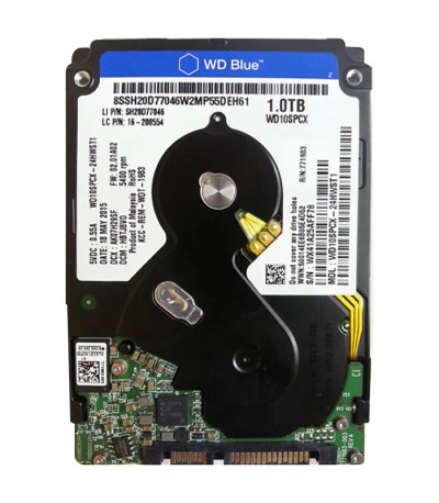Western Digital Blue 1TB 5400RPM SATA 6Gb/s 16MB Cache 2.5-Inch Hard Drive for laptops