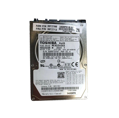 39T2788 - Lenovo 80GB 5400RPM SATA 2.5" HDD