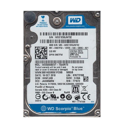 WD5000BEVT-75A0RT0 - Western Digital 500GB 5400RPM 2.5" SATA HDD