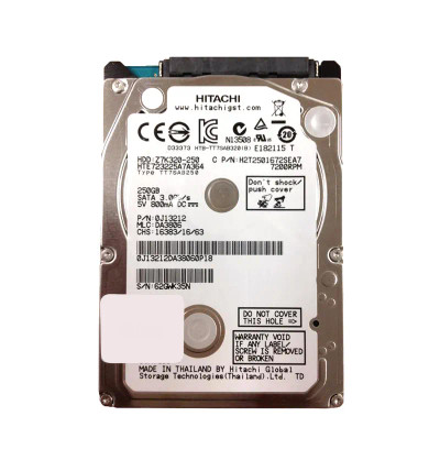 Z7K320-250 - Hitachi 250GB 7200RPM SATA 2.5" HDD
