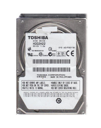 HDD2H22F - TOSHIBA 400GB 5400RPM SATA 8MB 2.5" HDD