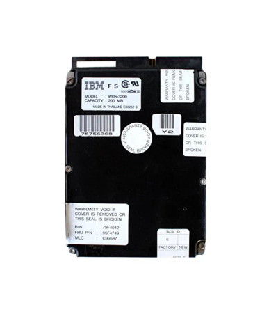 IBM 210MB 4300RPM SCSI 50-Pin 32KB Cache 3.5-Inch Hard Drive compatible with servers