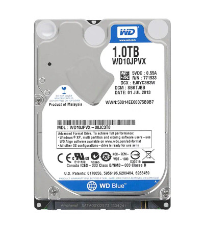 WD10JPVX-00JC3T0 - WESTERN DIGITAL 1TB 5400RPM SATA 2.5" HDD