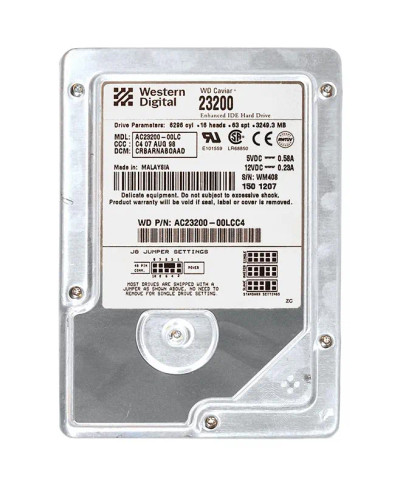 Western Digital Caviar 3.2GB 5400RPM EIDE 256KB Cache Hard Drive for Desktop Computers