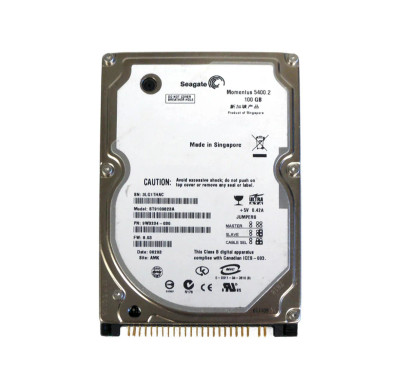 Seagate Momentus 5400.2 100GB IDE Hard Drive 5400RPM 8MB Cache 2.5 - Compatible with ATA-6, RoHS - Mounted in laptops