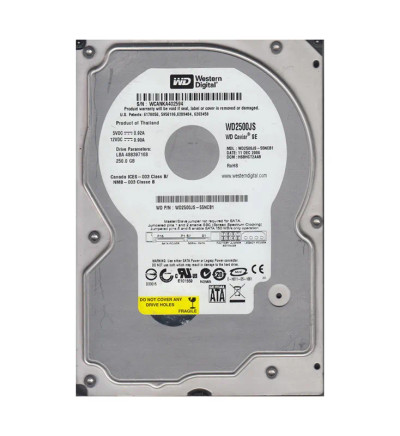WD2500JS-55NCB1 - Western Digital 250GB 7200RPM SATA 3.5" 8MB HDD