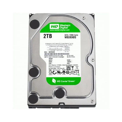 Western Digital Caviar Green 2TB 5400RPM SATA 3Gb/s 32MB Cache Hard Drive for desktop computers