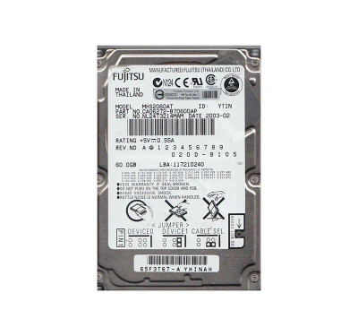Fujitsu 60GB 4200RPM IDE Ultra ATA/100 2.5 Hard Drive - Compatible with ATA-6, 2MB Cache - Server Storage Soluti