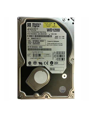 WD1200AW - Western Digital 120GB IDE 7200RPM 8MB 3.5" HDD
