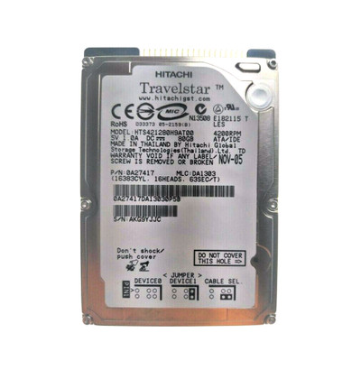 0A27417 - Hitachi 80GB 4200RPM 2.5" IDE 8MB HDD