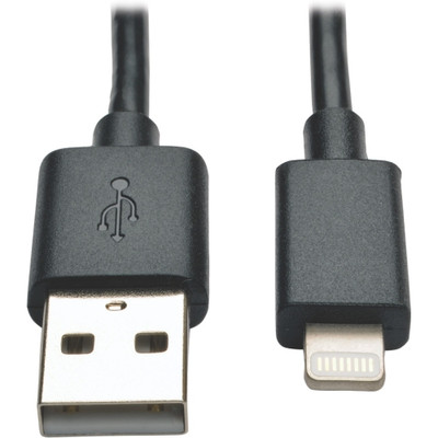 M100-10N-BK - TRIPP LITE 10ft USB Lightning Sync Charge Cable Black