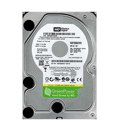 WD7500AVVS - Western Digital 750GB 7200RPM SATA 3Gb/s 3.5" HDD