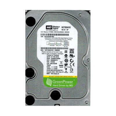 WD7500AVVS-63M5B0 - Western Digital 750GB 7200RPM SATA 3.5" HDD