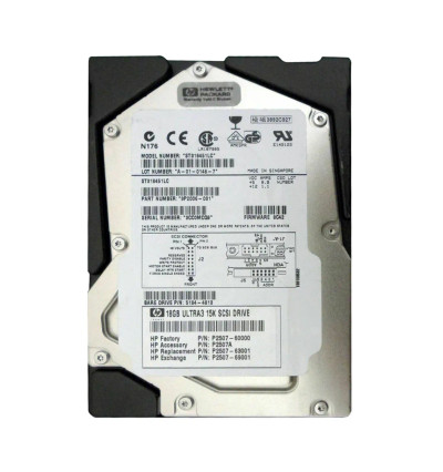 P2507-60000 - HP 18GB 15000RPM Ultra 160 SCSI 3.5" HDD