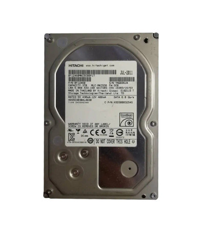 Hitachi 3TB SATA Hard Drive 5400RPM 6Gb/s 32MB Cache 3.5-Inch for ProLiant DL360p Gen8 Servers