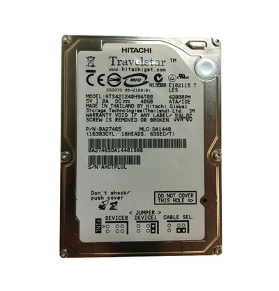 0A27465 - Hitachi 40GB 4200RPM 2.5" IDE 2MB HDD