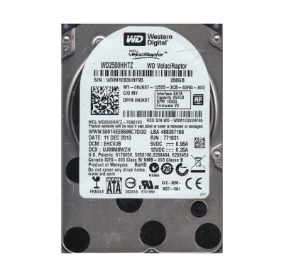 WD2500HHTZ-75N21V0 - WESTERN DIGITAL 250GB 10000RPM SATA 6Gb/s HDD