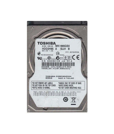 Toshiba 160GB 5400RPM SATA 3Gb/s 2.5-Inch Hard Drive - HDD2H85D - for laptops