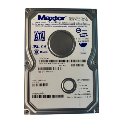 T4340 - Dell 160GB 7200RPM SATA 3.5" HDD