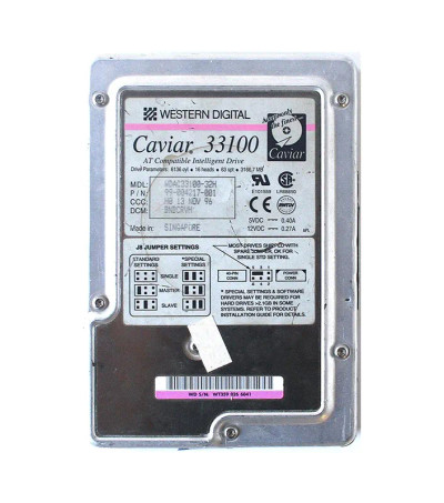WDAC33100-32H - Western Digital 3.1GB 5200RPM 3.5" EIDE HDD