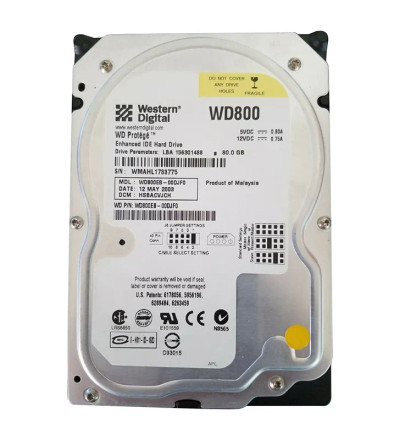 Western Digital Protege 80GB EIDE Hard Drive 5400RPM 2MB Cache 3.5-Inch - Compatible with CE devices