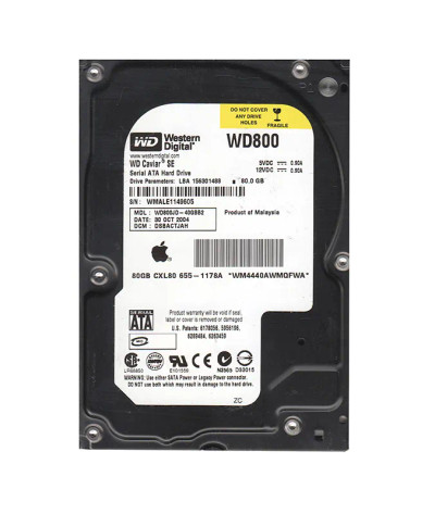 WD800JD-40GBB2 - Western Digital 80GB 7200RPM SATA 8MB 3.5" HDD